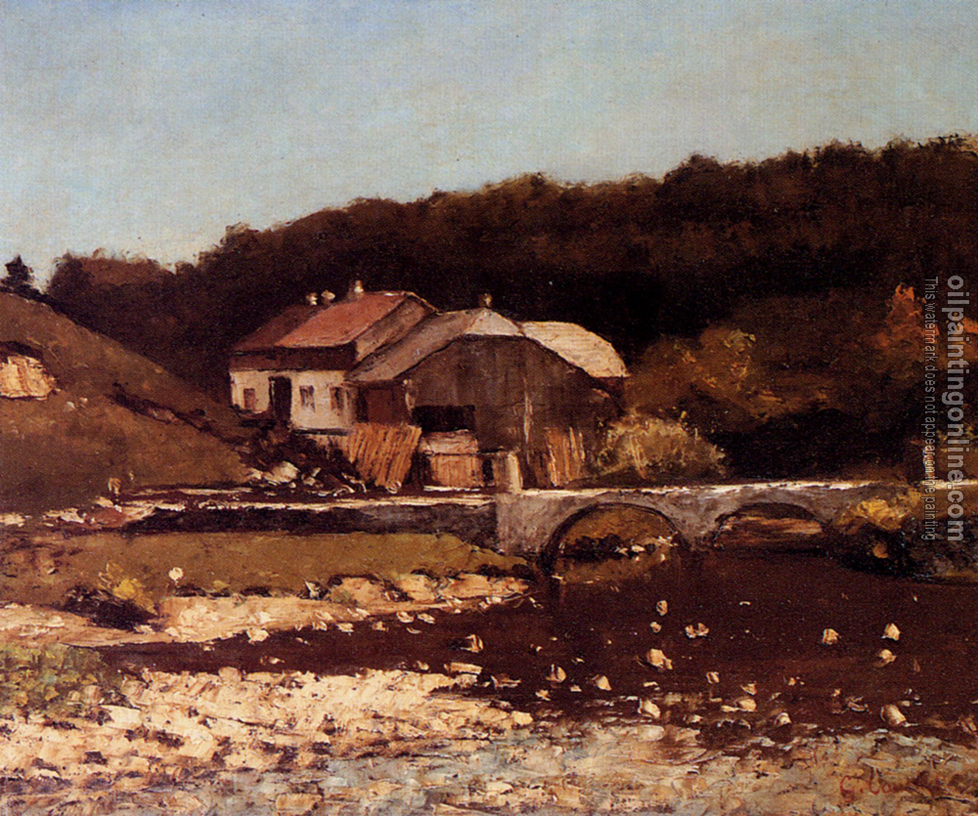 Courbet, Gustave - La Ferme De Bonnevaux